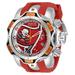 Invicta NFL Tampa Bay Buccaneers Swiss Ronda Z60 Caliber Men's Watch - 52.5mm Steel Red Orange (33088)