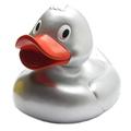 Duckshop XXL Rubber Duck Eva - Silver I Squeaky Duck I L 31 cm