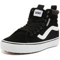 Vans Women's WM Filmore Hi VansGuard Sneaker, (Suede) Black/White, 7 UK