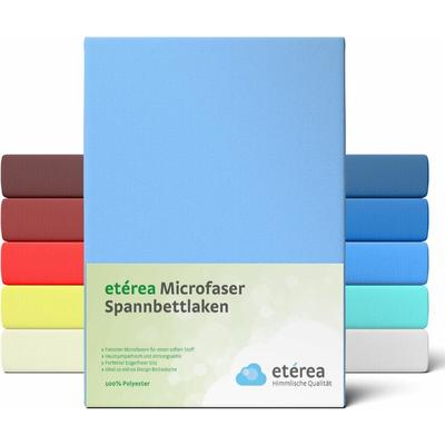 Microfaser Spannbettlaken Hellblau 60x120 - 70x140 cm - Hellblau - Etérea