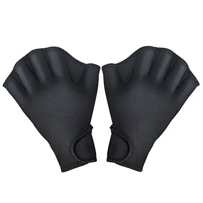 Gants de natation sans doigts 1 paire pour fitness eau mitrailleuse pour entraînement THJ99