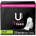 U by Kotex Balance Sized for Teens Ultra Thin Pads with Wings Heavy Absorbency 28 Count