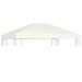 Festnight Gazebo Cover 0.68lb/mÂ² 157.5 x118.1 Cream White