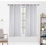 (2 Panel) Outdoor Curtain Garden Patio Gazebo Sunscreen Blackout Curtains Thermal Insulated White Curtains with Grommet | Waterproof& Windproof&UV-protection & Mildew Resistant White 54*108in