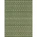 Unique Loom Tribal Trellis Indoor/Outdoor Trellis Rug Green/Natural 9 x 12 Rectangle Geometric Tribal Perfect For Patio Deck Garage Entryway