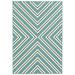 Milton Geometric Outdoor Area Rug Blue/ Navy 8 x 11