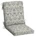 Arden Selections Outdoor Dining Chair Cushion 20 x 20 Neutral Aurora Damask