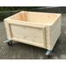 Seny Raised Garden Beds for Vegetables 100% Wood Planter Boxes with Wheels Outdoor Flower Bed Kit