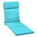 Arden Selections Outdoor Chaise Lounge Cushion 72 x 21 Pool Blue Leala