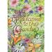 Toland Home Garden Welcome To The Garden Flower Welcome Flag Double Sided 28x40 Inch