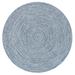 nuLOOM Wynn Braided Indoor/Outdoor Area Rug 6 Round Light Blue