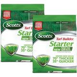 Scotts Turf Builder Starter Food for New Grass 15 lb. - Lawn Fertilizer for Newly Planted Grass Also Great for Sod and Grass Plugs - Covers 5 000 sq. ft. 2-Pack