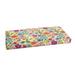 Multi Floral Indoor Outdoor Bench Cushion Corded