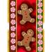 Toland Home Garden Gingerbread Men Winter Christmas Flag Double Sided 28x40 Inch