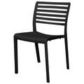 Source Furniture Savannah Resin Patio Dining Side Chair in Black