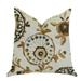 Plutus Brands Daliani Floral Luxury Decorative Throw Pillow Double Sided 16 x 16