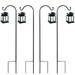 0.4 Thick Shepherd?s Hooks for Outdoor 47 /31 Metal Pole with Hook Heavy Duty Garden Shepherd Hooks for Wedding Flower Baskets Solar Lights Lanterns Bird Feeders Rust Resistant (1/2 Pack)