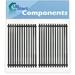 2-Pack BBQ Grill Cooking Grates Replacement Parts for Broil King 96894 - Compatible Barbeque Porcelain Coated Steel Grid 17 3/4