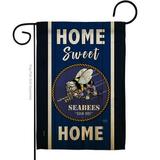 Breeze Decor G158446-BO Home Sweet Seabees Garden Flag Armed Forces Navy 13 x 18.5 in. Double-Sided Decorative Vertical Flags for House Decoration Banner Yard Gift