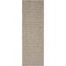 Unique Loom Solid Indoor/Outdoor Solid Rug Beige/Ivory 2 x 6 1 Runner Solid Modern Perfect For Patio Deck Garage Entryway