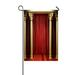 ECZJNT red fabric curtain on golden stage Garden Flag Outdoor Flag Home Party Garden Decor 12x18 Inch