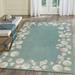 Liora Manne Capri Seashell Border Indoor Outdoor Area Rug Aqua