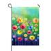 PKQWTM Yellow Red Flowers Green Color Spring Flower Seasonal Nature Yard Decor Home Garden Flag Size 28x40 Inches