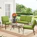 Mainstays Stanton 4-Piece Outdoor Patio Furniture Conversation Set Green