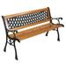 Ktaxon 49 Patio Weave Style Park Hardwood Bench Weight Capacity 330lbs