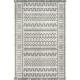 nuLOOM Indoor and Outdoor Rectangle Tribal Home Transitional Area Rug Light Gray 2 x 4