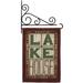 Lodge Lake House Garden Flag Set Outdoor 13 X18.5 Double-Sided Decorative Vertical Flags Decoration Small Banner Yard Gift