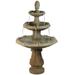 Northlight 55 Leaf 3-Tier Outdoor Patio Garden Water Fountain - Brown