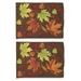 ThisWear Fall Decor Acorns & Leaves Autumn Garden Flag Autumnal Leaves 2 Pack Horizontal House Flags Multi