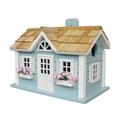 CC Outdoor Living 10 Blue and Brown New England Beach Cottage Outdoor Garden Birdhouse