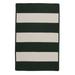 Colonial Mills 10 x 13 Green Striped All Purpose Handcrafted Reversible Rectangular Outdoor Area