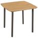 walmeck Patio Table 31.5 x31.5 x28.3 Solid Acacia Wood and Steel