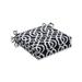 Pillow Perfect Outdoor/Indoor New Geo Black/White Squared Corners Seat Cushion 20x20x3 (Set of 2)