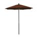 California Umbrella 7.5 ft. Complete Fiberglass Market Umbrella Pulley Open Black-Olefin-Terracotta