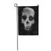 KDAGR Face Scary of Skull Horror Spooky Halloween White Black Garden Flag Decorative Flag House Banner 12x18 inch