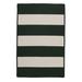 Colonial Mills 7 x 9 Green Striped All Purpose Handcrafted Reversible Rectangular Outdoor Area
