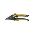 Expert Gardener Soft Grip Adjustable Pruner 3/4 Cutting Capacity in Black and Yellow