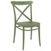 Siesta Cross Resin Outdoor Chair Olive Green - set of 2