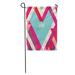 KDAGR Colorful Graphic Valentines Day Abstract Love Heart Geometric Modern Color Garden Flag Decorative Flag House Banner 28x40 inch