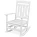 Best Choice Products All-Weather Rocking Chair Indoor Outdoor HDPE Porch Rocker w/ 300lb Weight Capacity - White