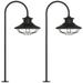 John Timberland Braden 23 1/2 High Textured Black LED Path Lights Set of 2