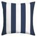 Arden Selections Essentials Outdoor Pillow 16 x 16 Sapphire Blue Cabana Stripe