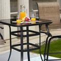 Mia All-Season Patio Swivel Bistro Bar Table Outdoor Furniture