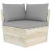 vidaXL Pallet Cushions 3 pcs Gray Oxford Fabric