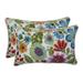 Pillow Perfect 620619 Outdoor & Indoor Gregoire Prima Rectangular Throw Pillow Blue - Set of 2