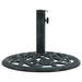 Dcenta Umbrella Base Round Cast Iron Garden Parasol Pole Holder Sun Beach Umbrella Stand Green for Lawn Patio Outdoor Furniture 15.7 x 12.6 Inches (Diameter x H)